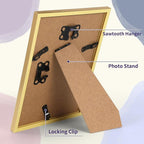 5x7 Gold Picture Frames Set of 12 for Displaying 5 x 7 Photos, Multi 5x7 Frames Collage for Wall or Tabletop, Horizontal or Vertical Display