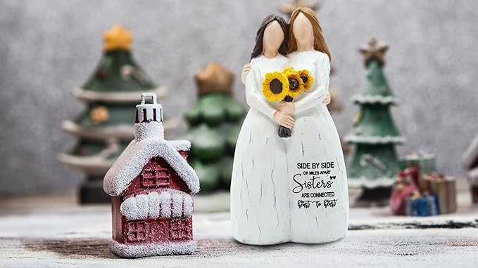 Sister Figurines, Best Sister Gifts from Sisters, Friendship Gift for Women Sisters for Birthday, Christmas