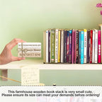 Ycyfckdr Mini Decorative Books for Home Decor, Wood Book Stack for Table Decor, Home Sweet Home Decor Books for Living Room Bookshelf, Farmhouse Stacked Books Decor (L01)