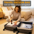 SpaceAid Travel Vacuum Bags for Luggage with Electric Pump, 21 Pack Vacuum Seal Bags for Clothing Travel, Space Saver Compression Bag for Backpack and Suitcase