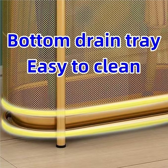 Metal Umbrella Holder, Umbrella Rack with Non-slip Pads, Umbrella Stands with Hook, Freestanding Umbrella Basket for Entryway, Living Room(Gold)
