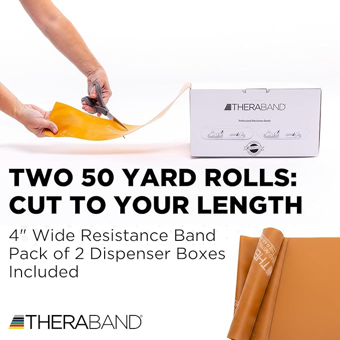 THERABAND Resistance Band, Special Heavy, 50-Yard Roll, Elastic Band for Exercise