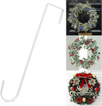 12 in Wreath Hanger White Wreath Hangers for Front Door Wreaths Hangers Hook Over The Door Hook for Christmas Wreaths Holder Decorative Halloween Easter Hanging Hooks Decor