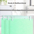 Clothes Pants Hangers, Space-Saving Skirt Holders with 360 ° Swivel Hooks, Adjustable Clips, Trouser Hangers, Clothes Coat Garment Jeans Hangers (10 Pack, Green)