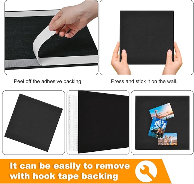 Large Cork Board for Wall 47" x 35", Bulletin Board, 12 Pack Felt Wall Tiles with 80 Pushpins, Cork Boards for Office Pin Board Tack Board Cork Boards