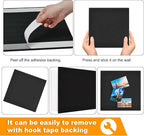 Large Cork Board for Wall 47" x 35", Bulletin Board, 12 Pack Felt Wall Tiles with 80 Pushpins, Cork Boards for Office Pin Board Tack Board Cork Boards
