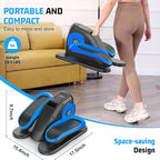 Under Desk Elliptical Machine, Leg Exerciser While Sitting for Seniors with Remote Control & 12-Speeds, Quiet Portable Electric Seated Pedal Exerciser Machine for Home Office