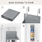 Hat Rack for Door and Closet – Large Capacity Hanging Hat Rack Organizer Holds 30-35 Caps, Over the Door Hat Storage Organizer for Bedroom, Entrance or Dorm, 1 Pack, Grey