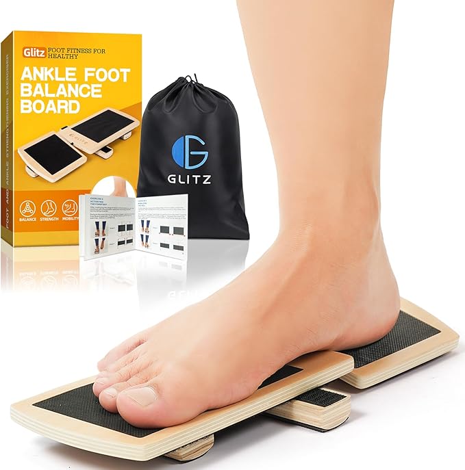 Ankle Balance Board Foot Strengthener Trainer for Sprained Ankle, Stability Exercises, Physical Therapy, Plantar Fasciitis Relief, Posture Correction, Balance Training
