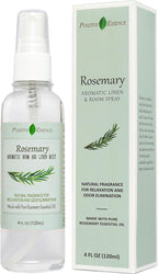 Rosemary Linen & Room Spray, Natural Aromatic Spray Made with 100% Pure Rosemary Essential Oil, Relaxing Home Fragrance (4.06 fl oz)