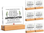 Thank You & Appreciation Gifts Bulk for Coworkers, Friends, Women and Men, Inspirational Gift Ideas, Motivational Desk Decor for Office Home, 4 x 4 Inches, Set of 6