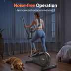 Niceday Elliptical Machine, Elliptical Exercise Machine for Home with Hyper-Quiet Magnetic Driving System, Elliptical Trainer with 15.5IN & 20IN Stride, 16 Resistance Levels, 500LBS Loading Capacity