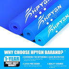 HPYGN 3 Levels Non-Latex Exercise Bands for Physical Therapy & Yoga, Professional Resistance Bands Set for Working Out, Strength Training, Pilates & Rehab, TPE Elastic Stretch Bands for Seniors, Women