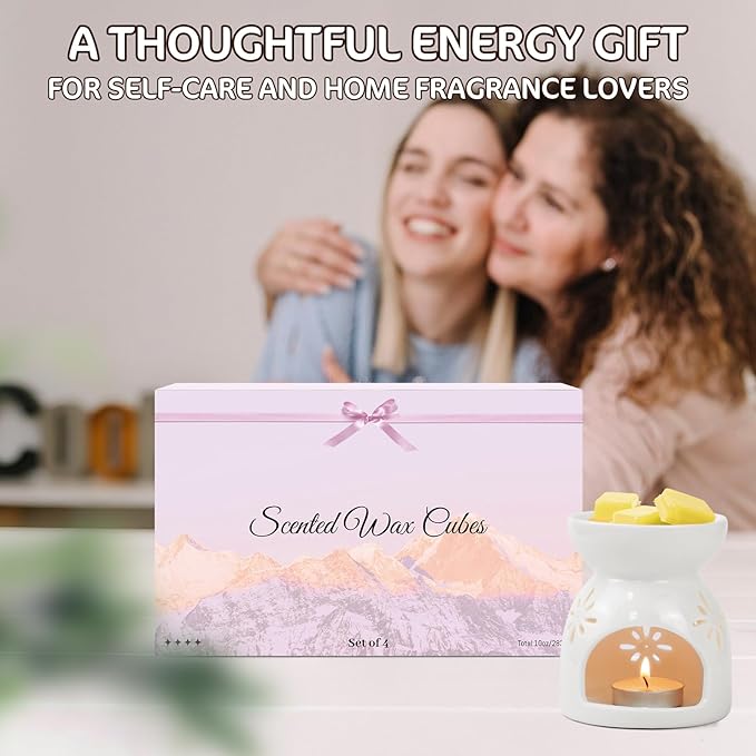 SCENTORINI Wax Melts, Soy Wax Cubes for Relax Healing, Summer Scents Wax Tarts for Warmer, Highly Scented Wax Melts Gift Set for Home Fragrance, 8 Pack