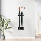 Bitray Umbrella Stand Holder Metal Wall Mounted Umbrella Stand Space Saving Organizer for Home Office Decor - Black