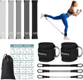 Resistance Bands Set – Resistance Band and Adjustable Ankle Exercise Bands with Cuffs Great Equipment for Training
