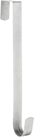 Wreath Hanger for Front Door, Slim Over The Door Hook, Easy to Use and Reusable Holiday Wreath Holder for Christmas, Thanksgiving, Halloween and Daily Décor (12" Silver, 1)
