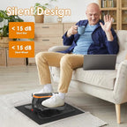 Under Desk Elliptical Machine for Senior 12 Speed Leg Exerciser While Sitting for Seniors As Seen on TV Quiet & Portable Electric Seated Foot Pedal Exerciser for Home Office