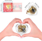 A Time for Us Music Box,Heart-Shaped Clear Mechanical Music Box,Gifts for Birthday Christmas Wedding Valentine's Mother's Day. (Romeo and Juliet)