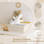 Criusia Drawer Organizer Clothes, 24 Pack Dresser Organizer for Baby Clothes, Underwear, Sock- Foldable Closet Organization and Storage Dividers Bins for Nursery, Bedroom and Dorm (Beige)