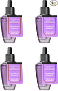 Bath & Body Works Lavender Vanilla Wallflower - Four (4) Refill Bulbs - Odor Eliminating with Fresh Source
