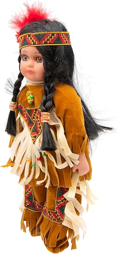 Native American Doll Magena 10-Inch Porcelain Doll