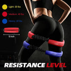 Hip and Core Band System, Loop Resistance Bands to Stretch and Workout, Glute Bands for Women, Exercise Hip Halo Bands