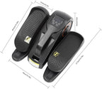 Elliptical Machine, ABS Under Desk Elliptical Machine with Stand Up to 55.12 LBS, LCD Display Monitor Motorized Elliptical Trainer Have Touch Screen and Remote Control for Home, Gym, Office.