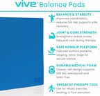 Vive Balance Pad - Foam Large Yoga Mat Trainer for Physical Therapy, Stability Workout, Knee and Ankle Exercise, Strength Training, Rehab - Chair Cushion for Adults, Kids, and Travel