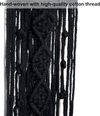 MOONFLY Black Moon Dream Catcher with Handmade Woven Cotton Macrame Wall Hanging Boho Home Decoration Ornament Craft Gift