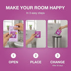 Godrej Aer Power Pocket Floral Delight Bathroom Fragrance 10 g, 6-Pack, Orange