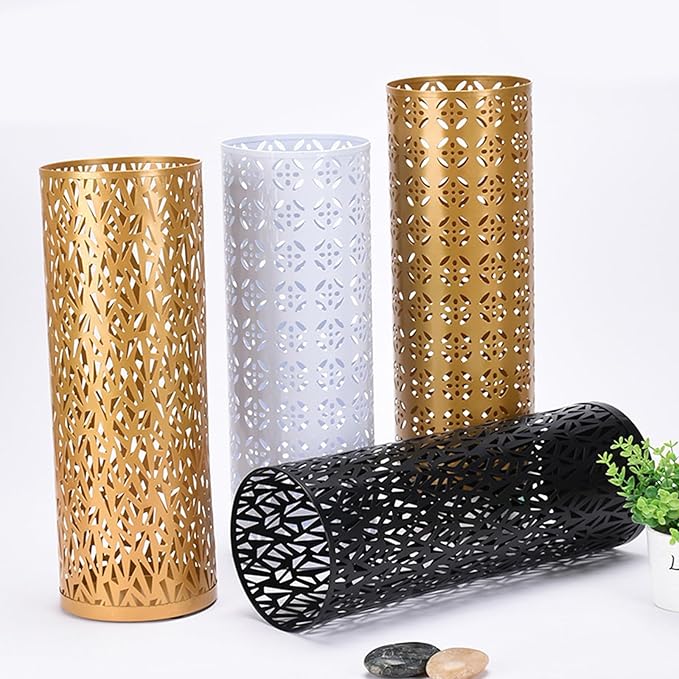 Metal Umbrella Stand with Coating and Nonslip Base for Home Offices Entryway Walking Stick Umbrella Storage