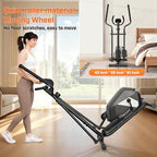 ANCHEER Elliptical Machine, Elliptical Exercise Machine for Home with Ultra-Quiet Magnetic System, Elliptical Trainer with 14 Resistance Levels&15IN Stride,Max 400LBS Loading Capacity