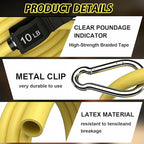 WHATAFIT Resistance Bands Set with Handles - Exercise Bands Home Gym Strength Training Equipment, Includes Door Anchor & Ankle Straps for Full Body Workout Bands, Physical Therapy - for Men and Women