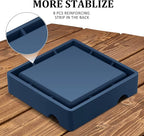 Cigar Ashtray with Large Wide Rests Suit for Any Gauge Cigars,Silicone Cigar Ashtrays for Outdoors Indoor Patio Outside,Unbreakable/Burn-resistant/Non-slip Ashtray (Navy Blue)