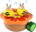 I'm Wooden Music Box Mechanism - Rock n Roll Dancing Bug on Flower Playing Minuet No.3 for Kids (Bee)