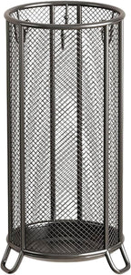 Umbrella Storage Rack Freestanding Organizer Umbrella Rack Stand Decorative Storage Bin Iron Waterproof Multifunctional Suitable for Office Entryway, Black