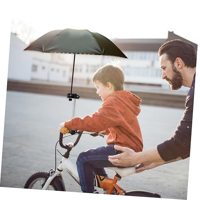 KESYOO 1 PC Umbrella Stand for Bikes and Wheelchairs Durable Umbrella Holder Clamps Black