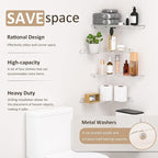 Sezanrpt 8x11.8 Inch Clear Corner Shelf Wall Mount Set of 4, Acrylic Corner Floating Shelves, Wall Organizer Shelf for Bathroom, Kitchen, Bedroom, Living Room, Dining Room, Office