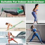 Resistance Bands, Pull Up Bands, Workout Bands for Exercise, Thick Heavy Resistance Band Set with Door Anchor, Elastic Bands for Body Stretching, Training at Home/Gym for Men & Women