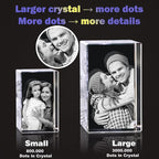 3D Photo Crystal,Personalized Gift for Dad Husband Grandpa,Custom Anniversary,Birthday,Memorial,Couples Gifts,Custom 3D Picture in Crystal