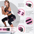 Booty Bands, Blood Flow Restriction Bands for Women/Men, Adjustable BFR Training Bands for Glutes & Hip Building, Occlusion Resistance Bands