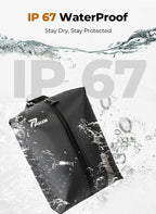 Vacuum Bags for Travel with Pump, Reusable Space Saver Bag, IP67 Waterproof Vacuum Packing Cubes for Travel Suitcases and Backpack (2PC + PUMP)