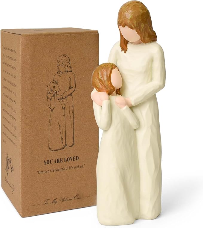 Gifts for Mom from Daughter, Mom and Daughter Figurines, Mother of The Bride Gifts Meaningful for Mother's Day Christmas Birthdays