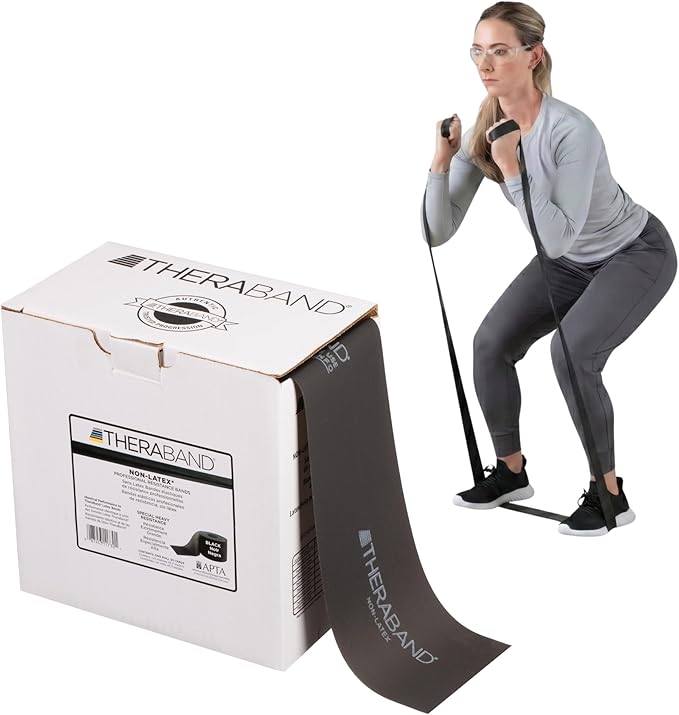 THERABAND Resistance Band, Special Heavy, 50-Yard Roll, Elastic Band for Exercise
