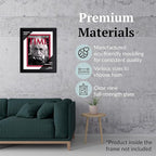 Creative Picture Frames 8.25 x 11.25 Magazine Frame with Full-Strength Glass, Holds Up To A 1/4" Thick Media with Installed Hangers for Easy Mounting, 11x14 Black Frame with White Mat