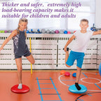 Libima 4 Pcs Glitter Wiggle Seat for Sensory Kids Inflated Wobble Cushion Sensory Seat Flexible Seating for Classroom Elementary, Balance Disc for Kids Adult Office Home