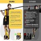 HPYGN Two Foots Pull Up Assistance Bands, Heavy Duty Resistance Band for Pull Up Bar, Adjustable Weight/Size with Fabric Feet/Knee Rest, Bands for Pull Up Assist for Strength Training, Pull Up