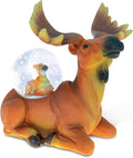 COTA Global Moose Snow Globe - Wildlife Animal Water Globe Figurine with Sparkling Glitter, Zoo Collectible Novelty Ornament for Home Decor, for Birthdays, Christmas, Valentine – 45mm