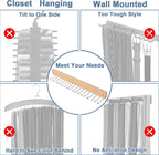 Belt and Tie Organizer for Closet, Tie and Belt Rack Wall Mounted with 20 Storage Hooks, Non Slip 180 Degree Rotating Tie Holder Belt Hanger for Closet / Wall Mount
